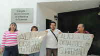 Mexico D.F., Mobilización contra los desalojos en Guatemala, ABRIL 2011