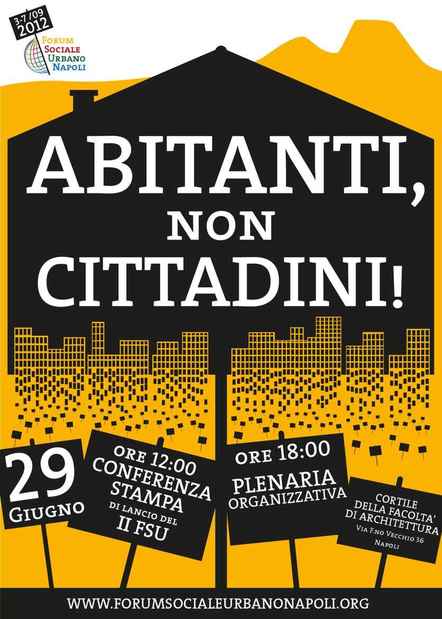 Per il diritto alla città dei beni comuni!