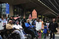 Philadelphia, Penn Haven protests poverty, february 2010