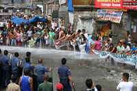 Solidarity against evictions in Navotas City, Metro Manila, Philippines, narch 2010